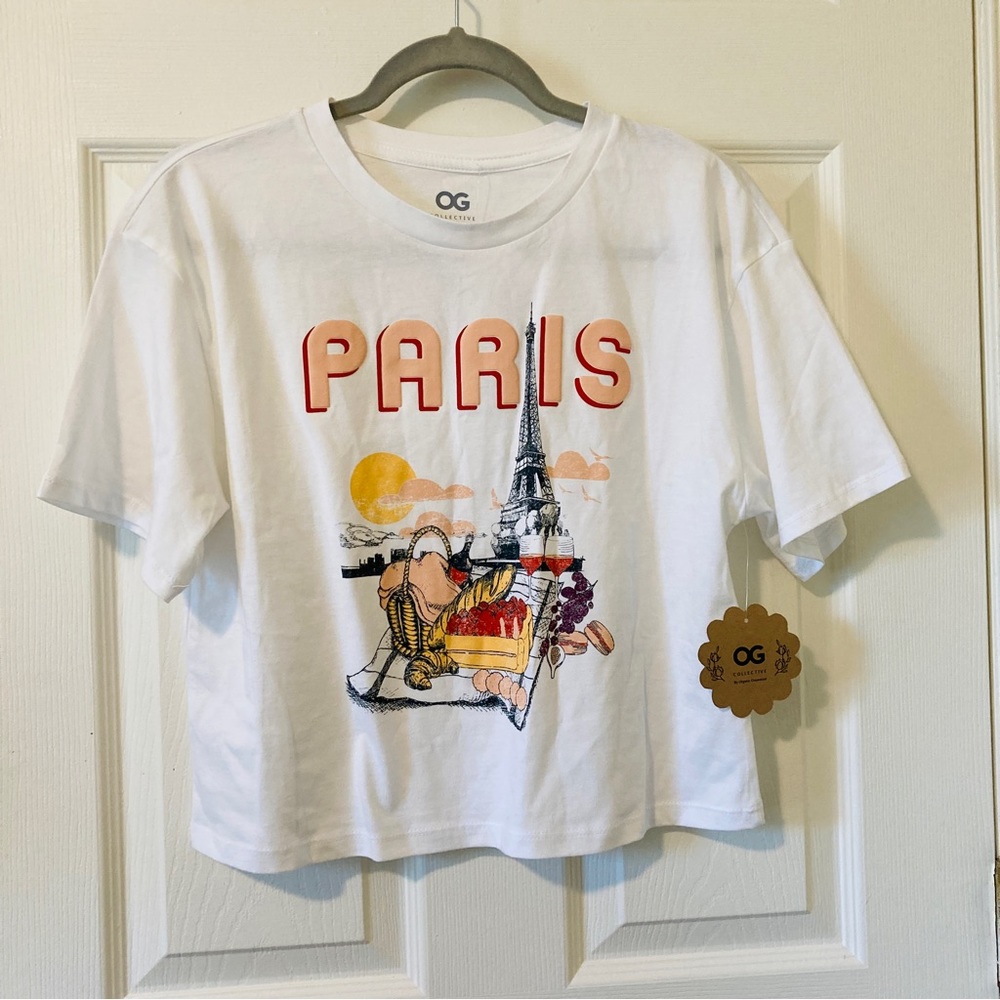 NWT - Paris Organic cotton tee sz S- New with tag